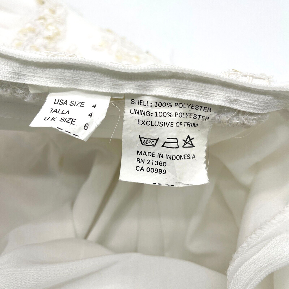 MoriLee by Madeline Gardner Womens Dress Size 4 Bridal Princess Cocktail Wedding - Picture 11 of 12